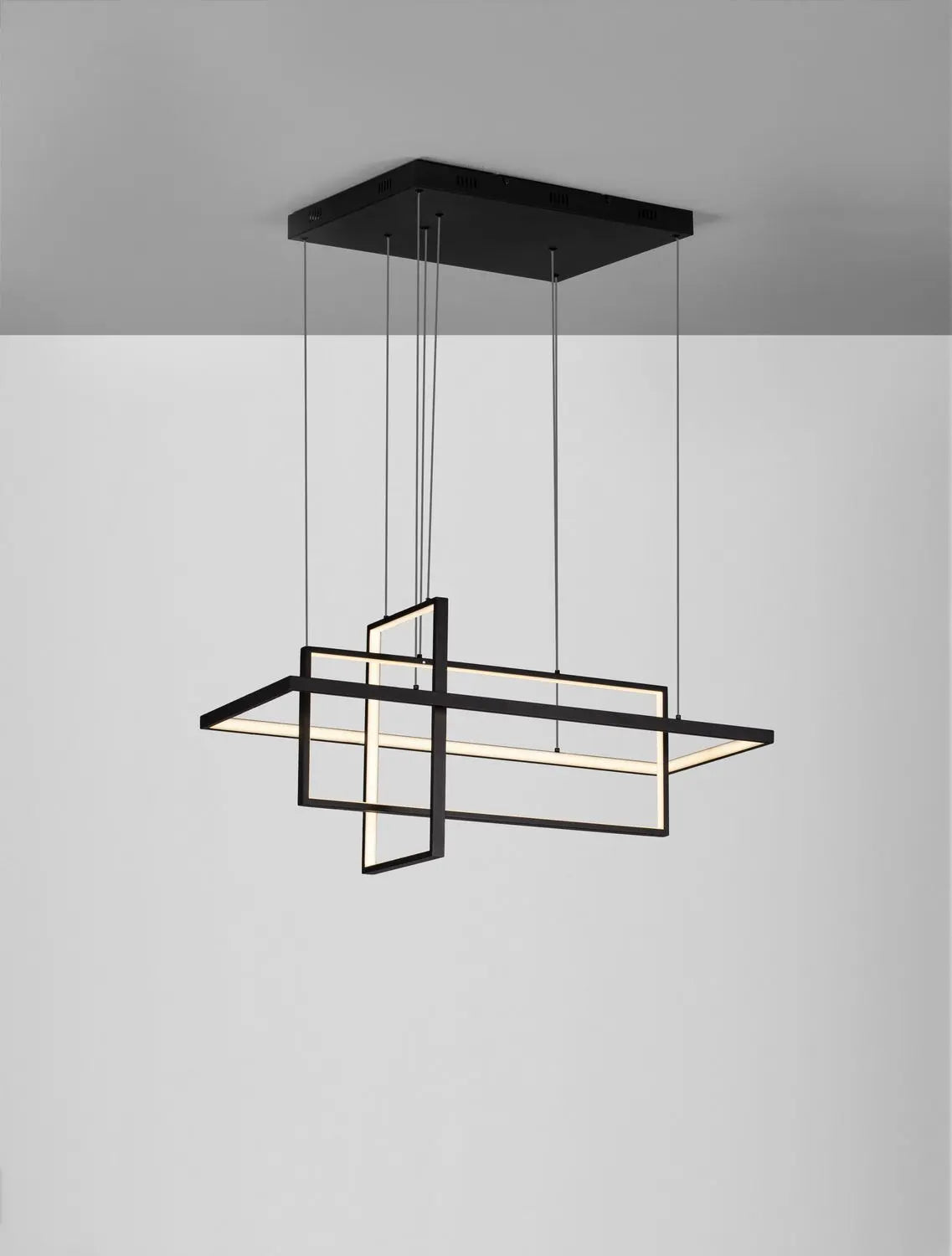 B-Ware Nova Luce Pendelleuchte Clea Hängeleuchte Schwarz Led Cct Siehe Text - 5212017444752