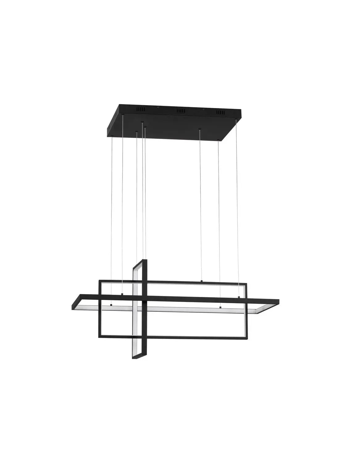 B-Ware Nova Luce Pendelleuchte Clea Hängeleuchte Schwarz Led Cct Siehe Text - 5212017444752