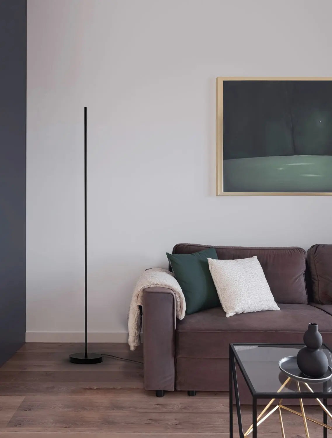 B-Ware Nova Luce Stehlampe Standleuchte Colby Led Schwarz Warmweiß Aluminium 150 Cm 18 W - 5212017431547