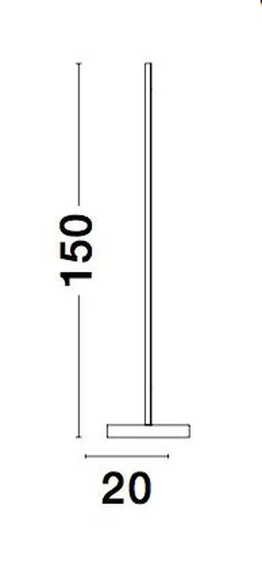 B-Ware Nova Luce Stehlampe Standleuchte Colby Led Schwarz Warmweiß 150cm Siehe Text - 5212017431547