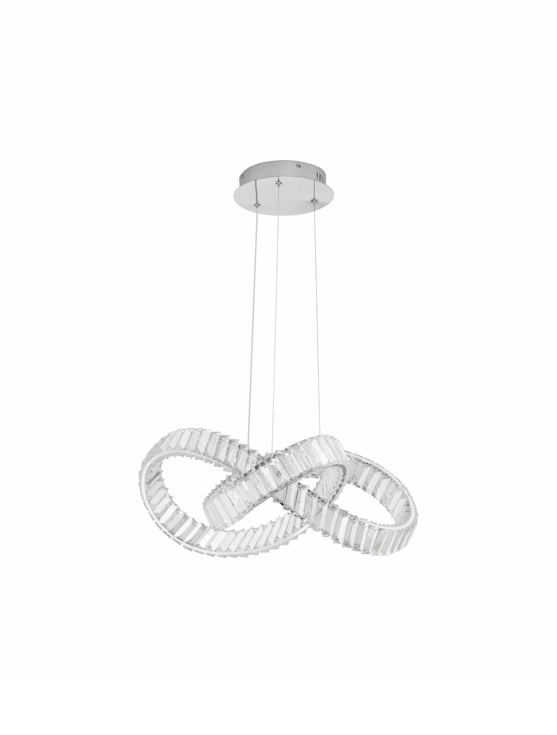Nova Luce Pendelleuchte Hängeleuchte CONCETO LED Chrom dimmbar 60 cm SIEHE TEXT - 5212017440174