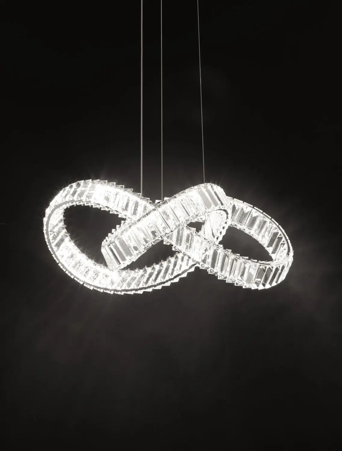 B-Ware Nova Luce Pendelleuchte Hängeleuchte Conceto Led Chrom Dimmbar 60 Cm Siehe Text - 5212017440174
