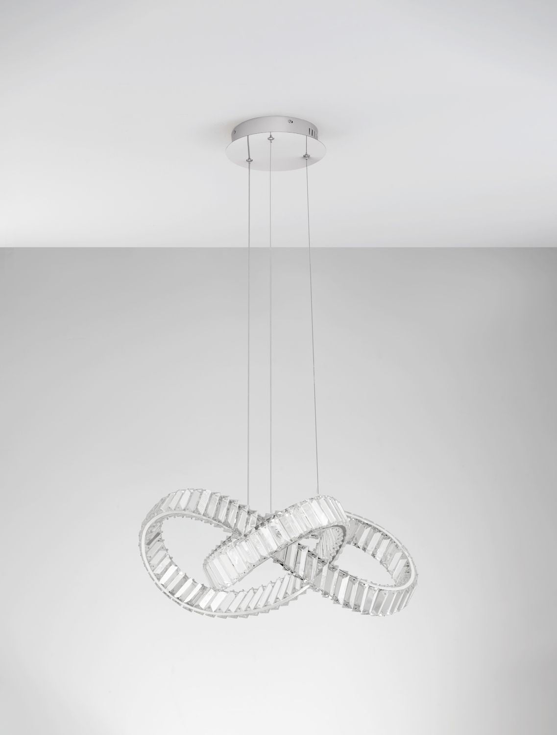 Nova Luce Pendelleuchte Hängeleuchte CONCETO LED Chrom dimmbar 60 cm SIEHE TEXT - 5212017440174