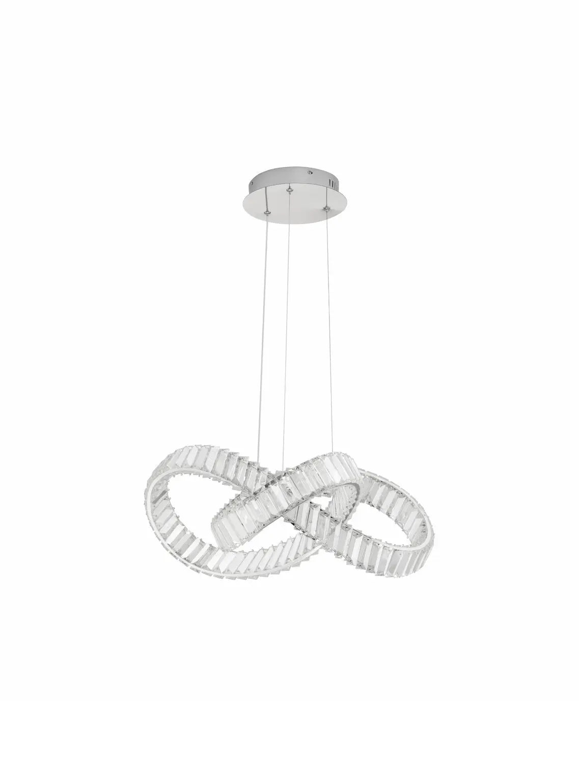 B-Ware Nova Luce Pendelleuchte Hängeleuchte Conceto Led Chrom Dimmbar 60 Cm Siehe Text - 5212017440174