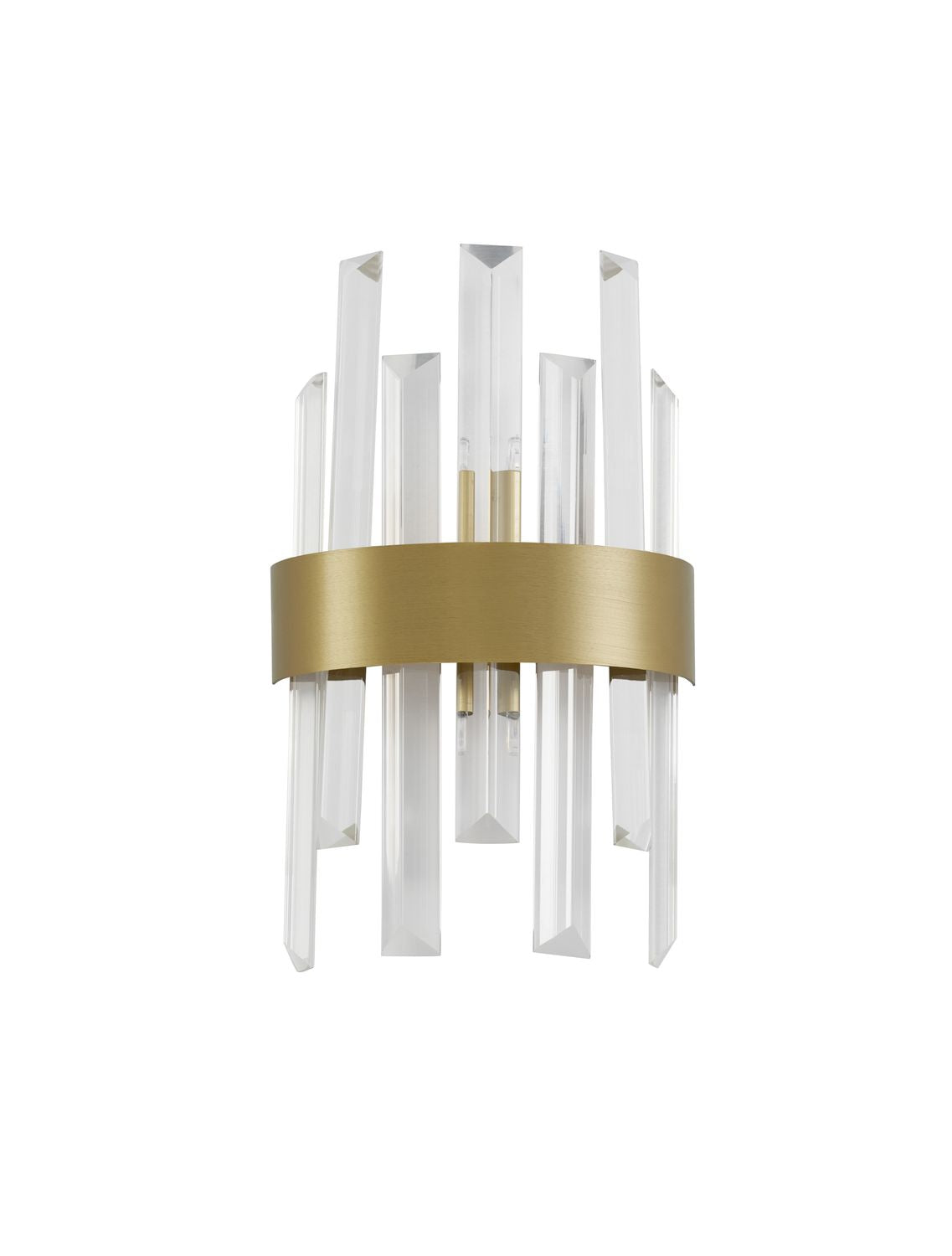 Nova Luce Wandleuchte Wandlampe CROWN Satin G9 LED dimmbar 30 cm Kristallglas - 5212017433961