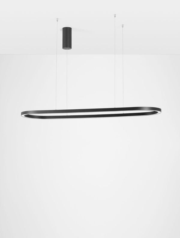 Nova Luce Pendelleuchte Hängelampe CUPPE LED Schwarz Warmweiß dimmbar 120 cm 317 - 5212017438492