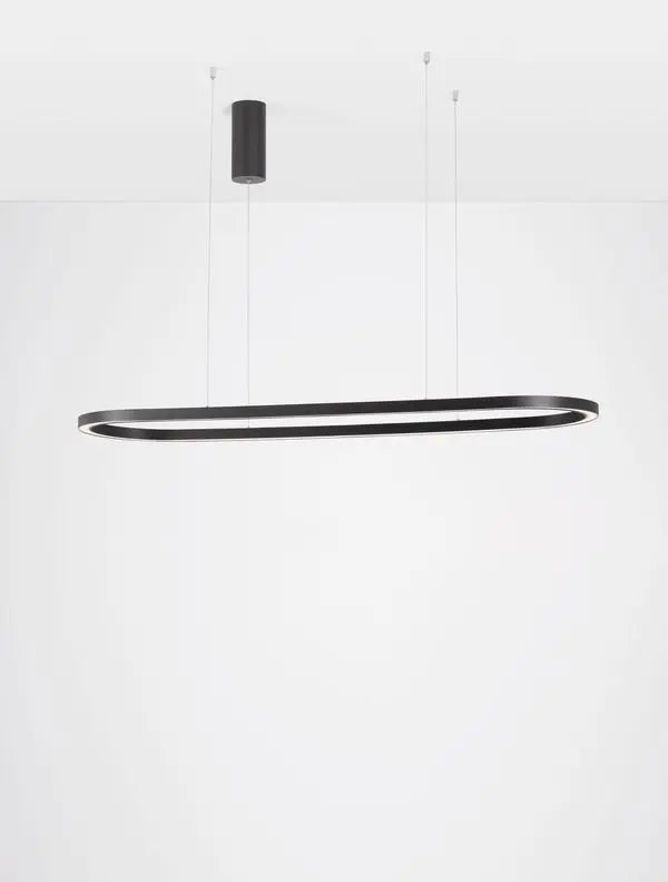 B-Ware Nova Luce Pendelleuchte Hängelampe Cuppe Led Schwarz Warmweiß Dimmbar 120 Cm 56 W - 5212017438492