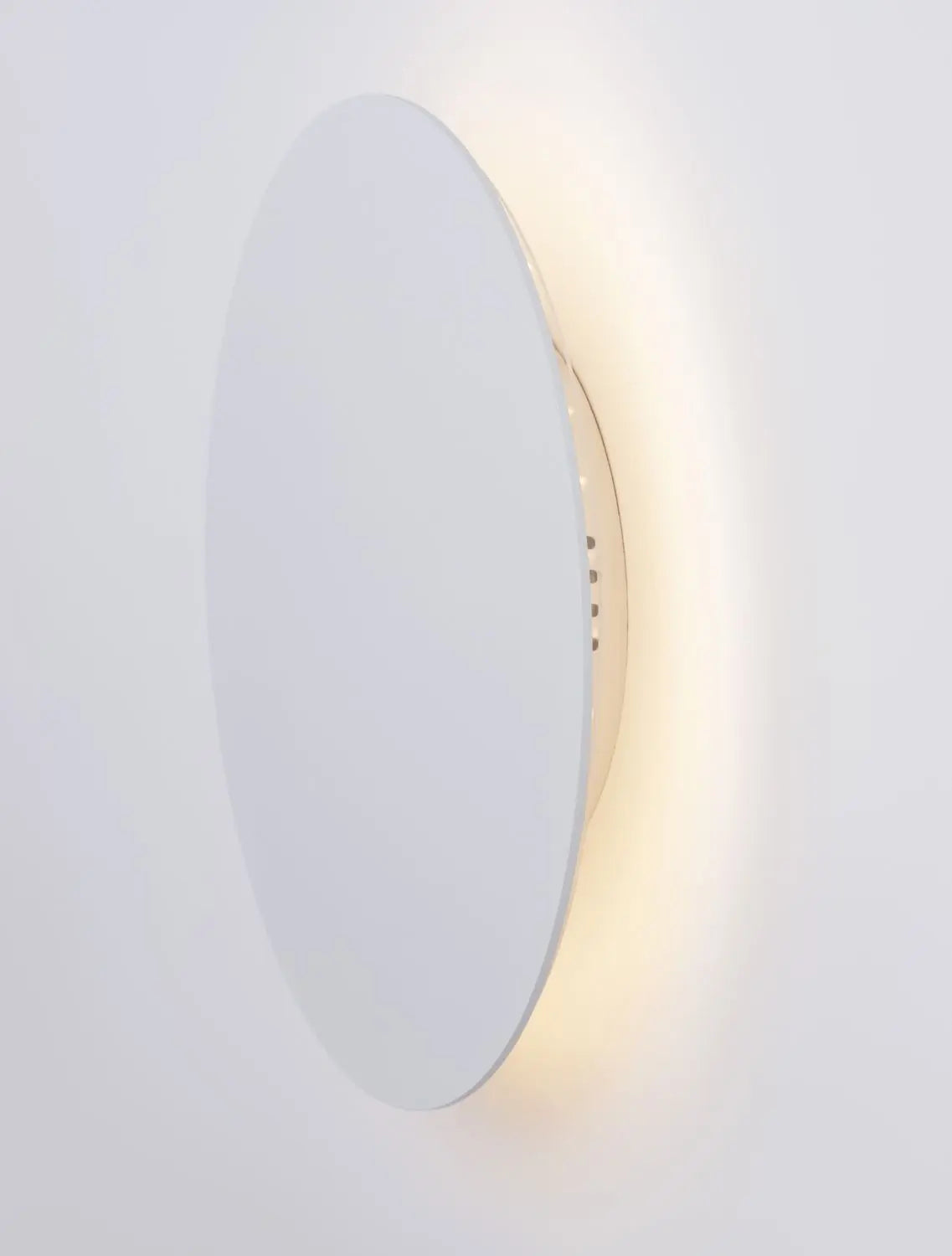 B-Ware Nova Luce Wandleuchte Wandlampe Cyrcle Led Weiß Warmweiß Aluminium 22 Cm 12 W