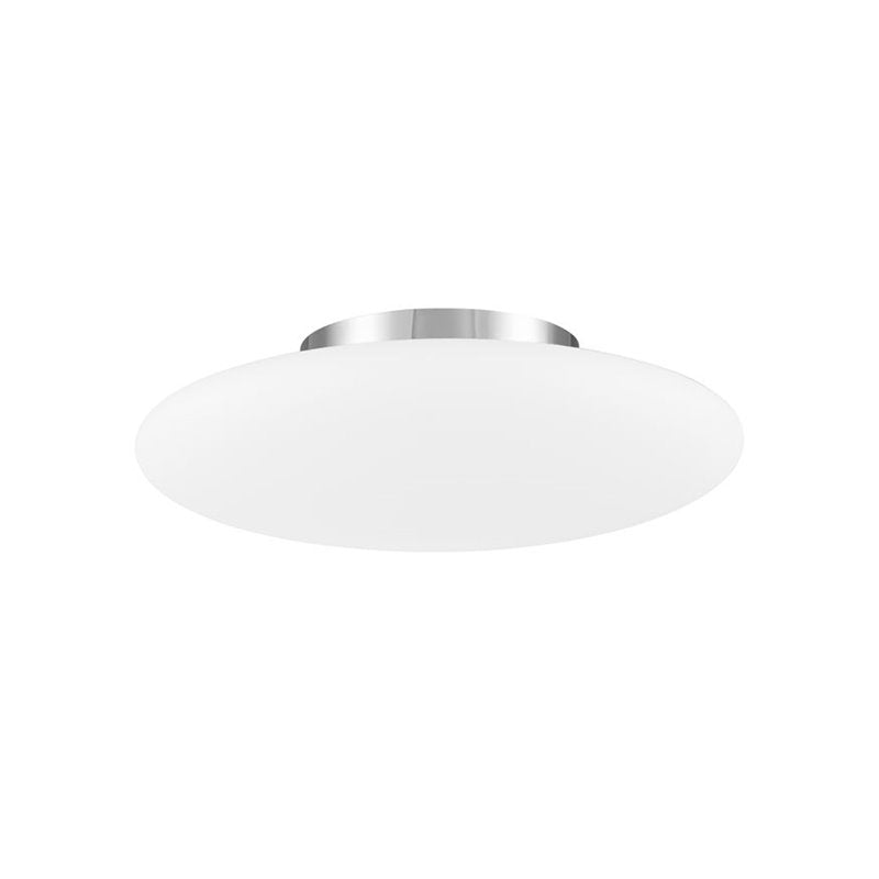 NOVA LUCE Deckenleuchte Lampe PRESSIONE Chrom Opalglas Metall E27 LED 50 cm - 5212017402448