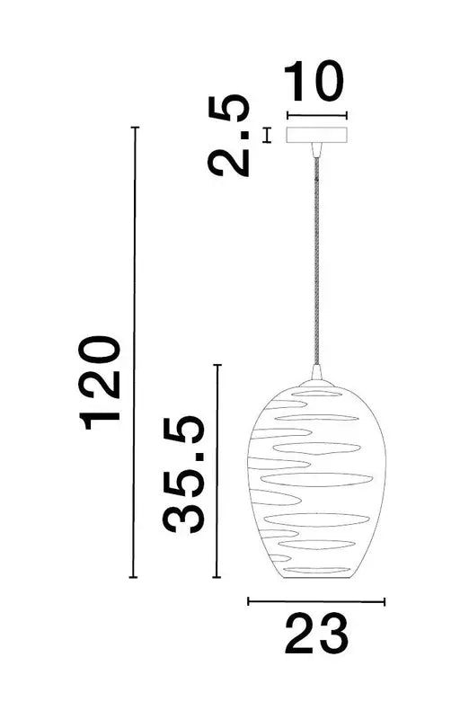 B-Ware Nova Luce Pendelleuchte Hängeleuchte Lampe Evleen E27 Led Schwarz Dimmbar ø 23cm - 5212017434449