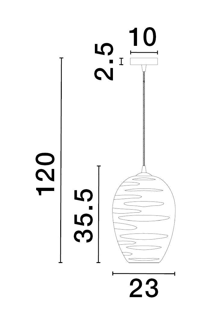 Nova Luce Pendelleuchte Hängeleuchte Lampe EVLEEN E27 LED Schwarz dimmbar Ø 23cm - 5212017434449