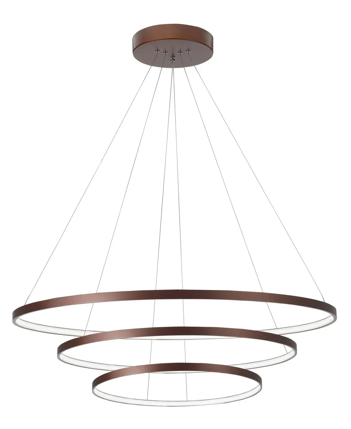B-Ware Nova Luce Pendelleuchte Hängeleuchte Led Braun Ferrol Dimmbar ø 80 Cm Siehe Text - 5212017407238