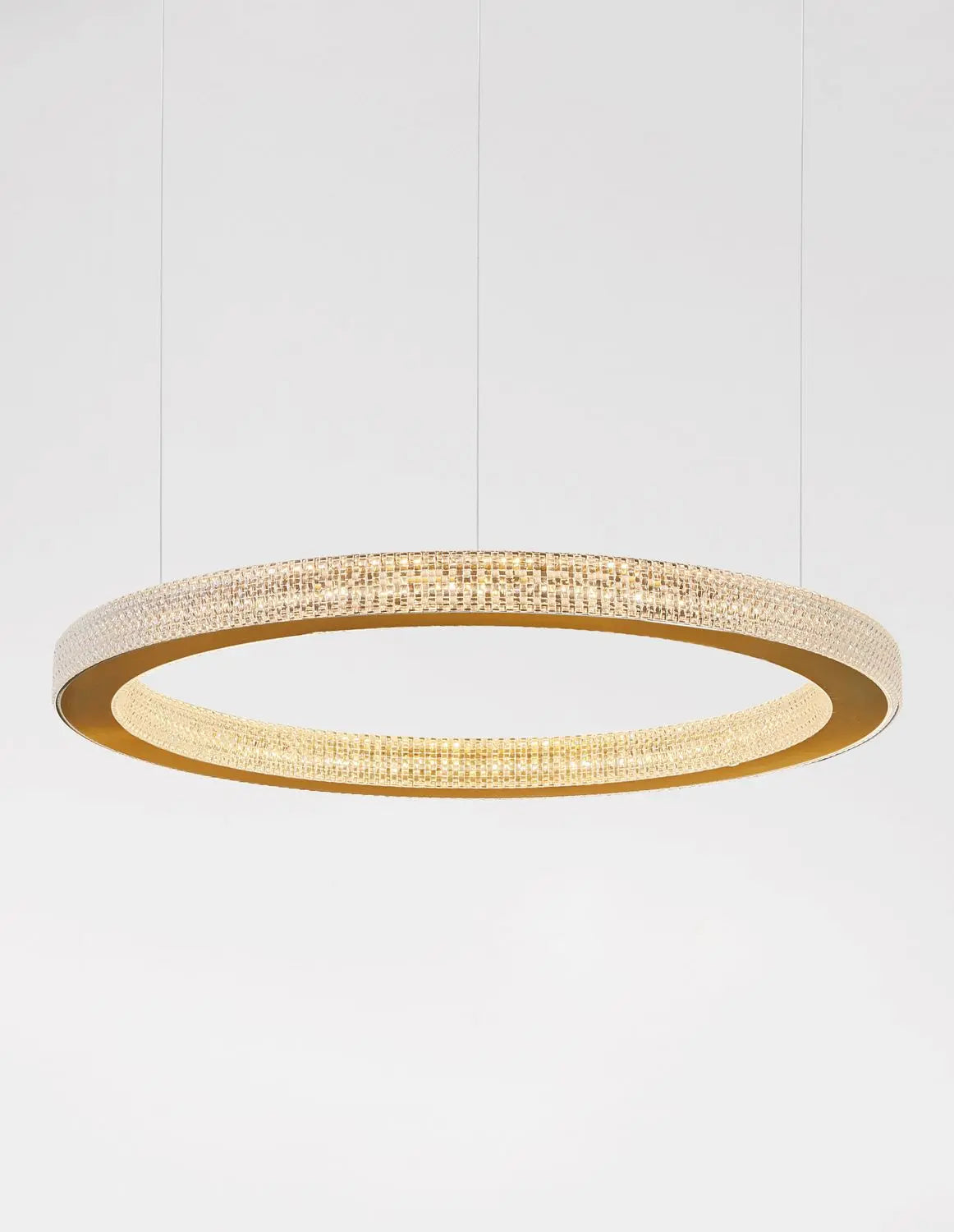 B-Ware Nova Luce Pendelleuchte Hängeleuchte Fiore Led Gold Warmweiß Dimmbar 60 Cm 60 W - 5212017424136