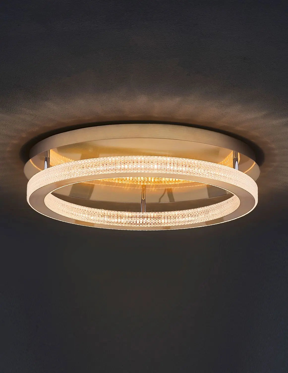 B-Ware Nova Luce Deckenleuchte Deckenlampe Led Fiore Gold Warmweiß Dimmbar Kristall - 5212017424167