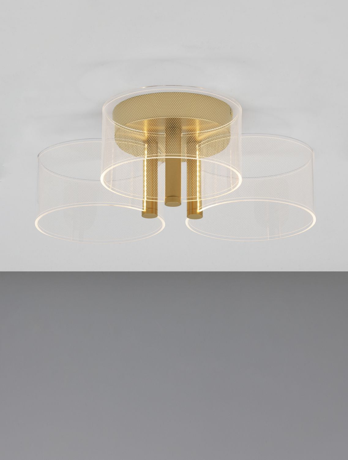 Nova Luce Deckenleuchte Deckenlampe GATLIN LED Messing Gold Warmweiß Wohnzimmer - 5212017433497