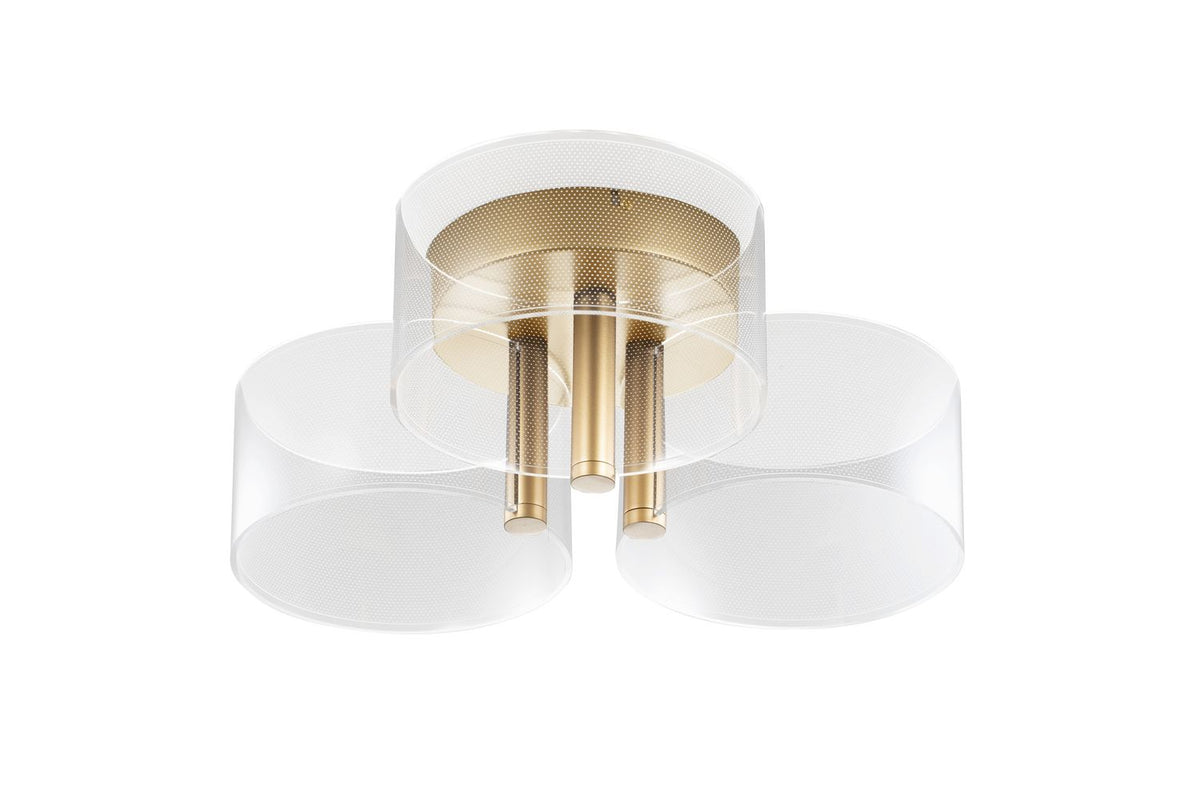 Nova Luce Deckenleuchte Deckenlampe GATLIN LED Messing Gold Warmweiß Wohnzimmer - 5212017433497