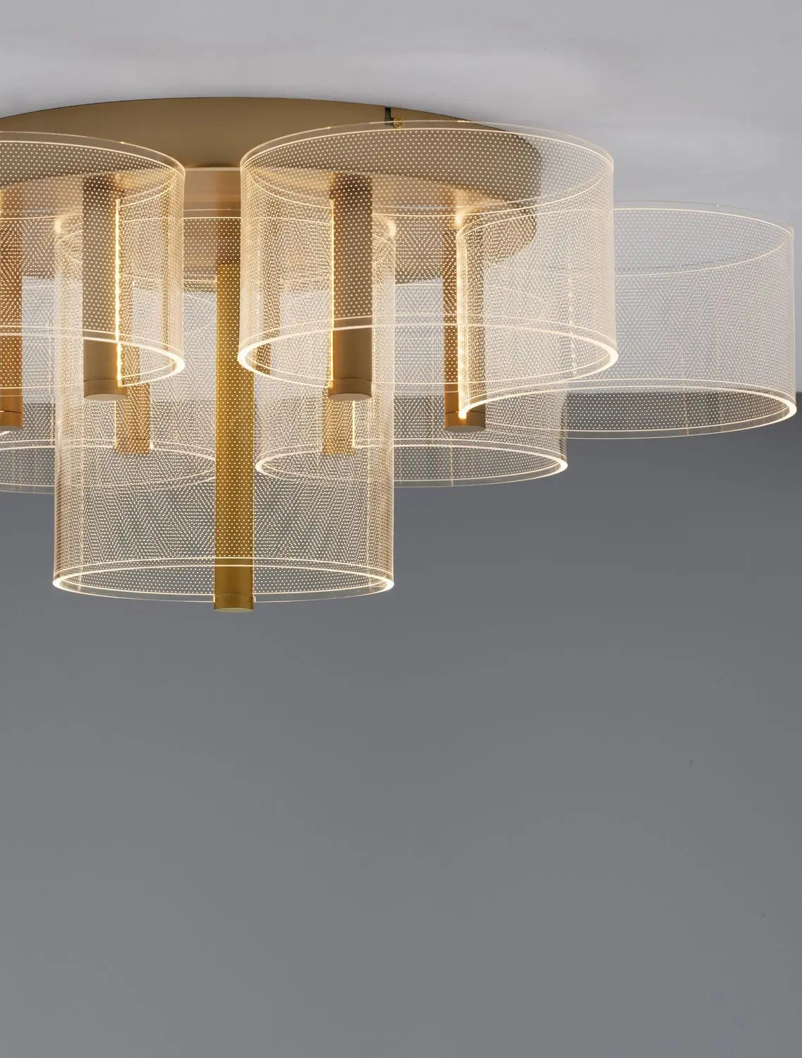 B-Ware Nova Luce Deckenleuchte Deckenlampe Led Gatlin Messing Gold Dimmbar Warmweiß 41 W - 5212017433510