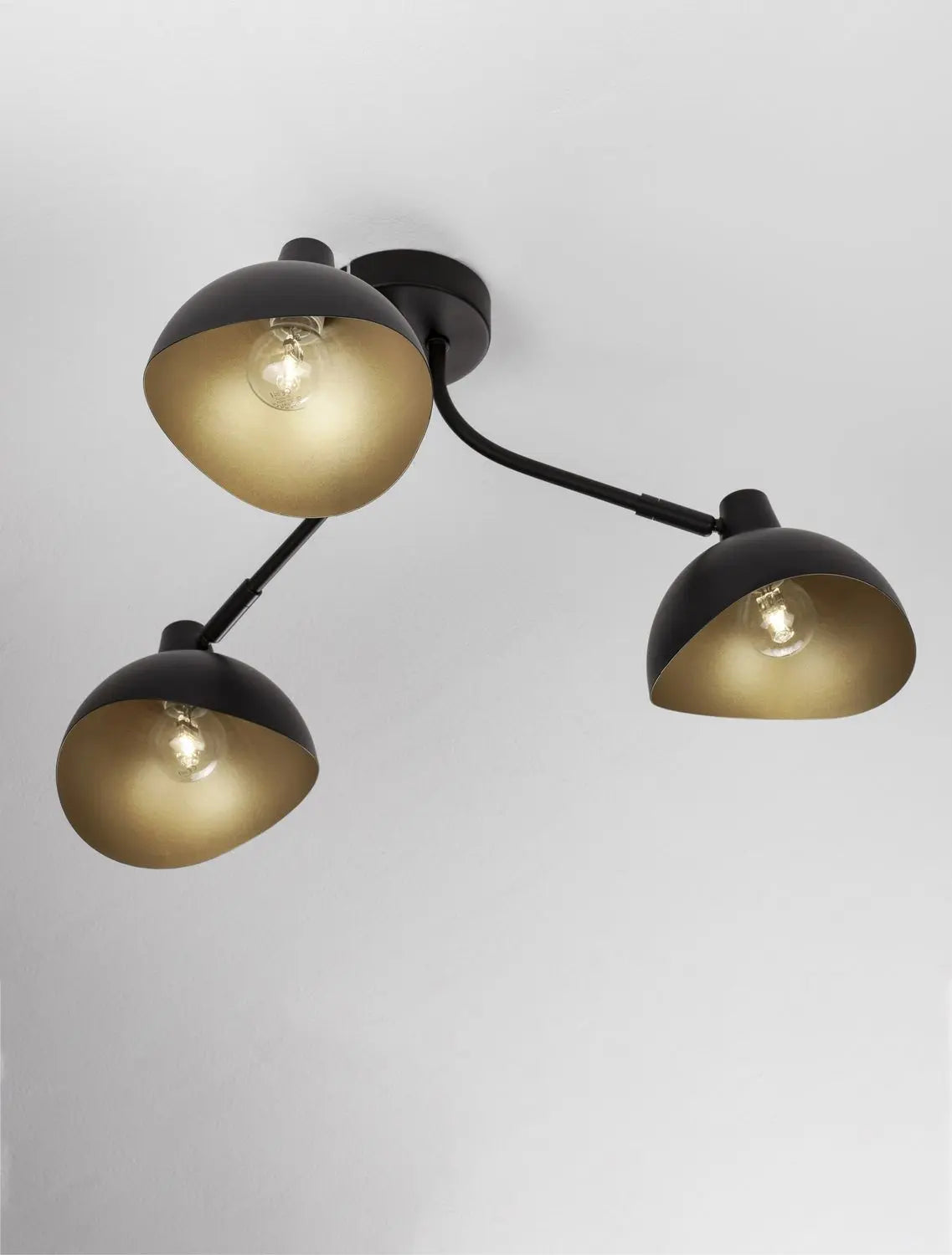 B-Ware Nova Luce Deckenleuchte Deckenlampe Geti E14 Led 3flammig Schwarz Dimmbar Metall
