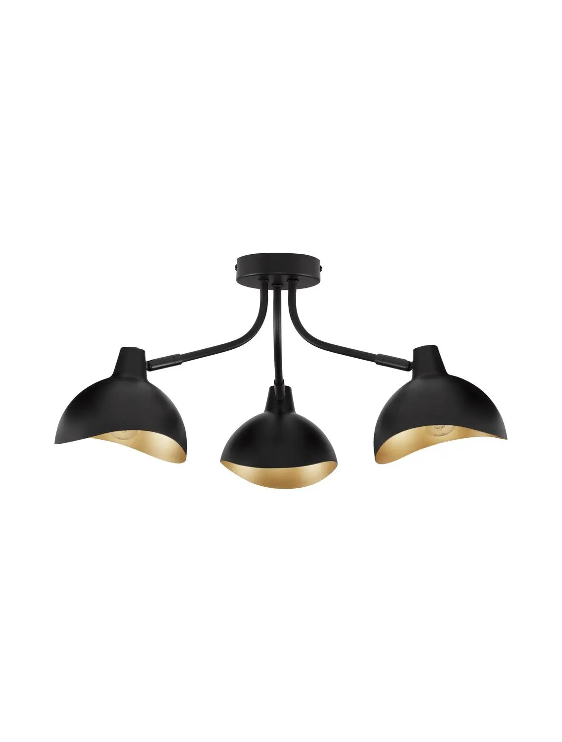 B-Ware Nova Luce Deckenleuchte Deckenlampe Geti E14 Led 3flammig Schwarz Dimmbar Metall