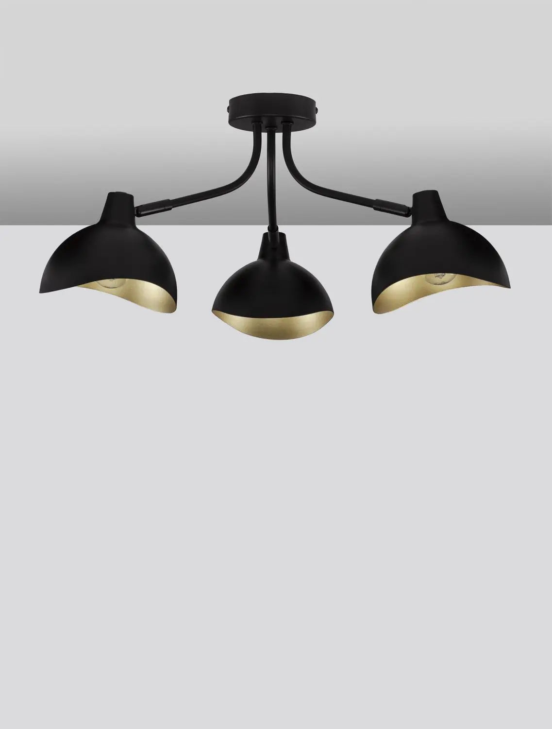 B-Ware Nova Luce Deckenleuchte Deckenlampe Geti E14 Led 3flammig Schwarz Dimmbar Metall