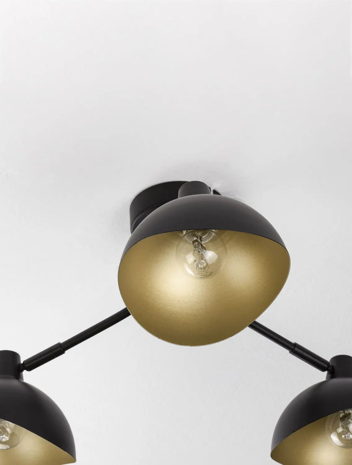B-Ware Nova Luce Deckenleuchte Deckenlampe Geti E14 Led 3flammig Schwarz Dimmbar Metall