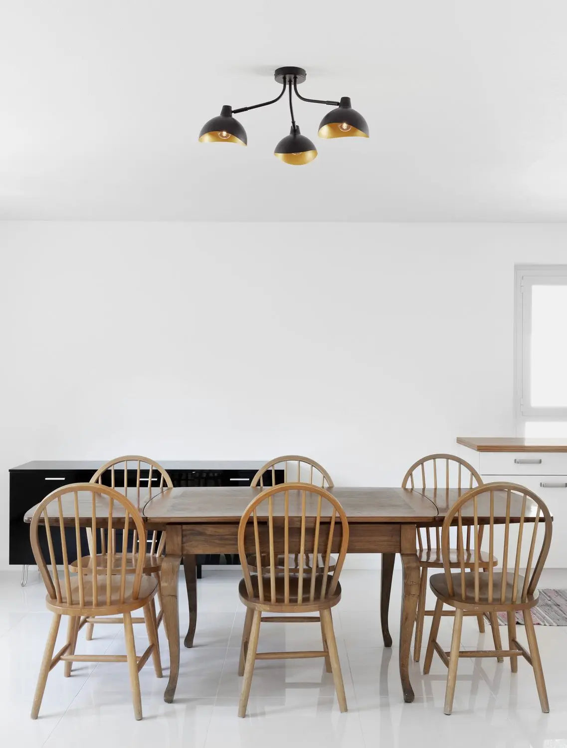 B-Ware Nova Luce Deckenleuchte Deckenlampe Geti E14 Led 3flammig Schwarz Dimmbar Metall