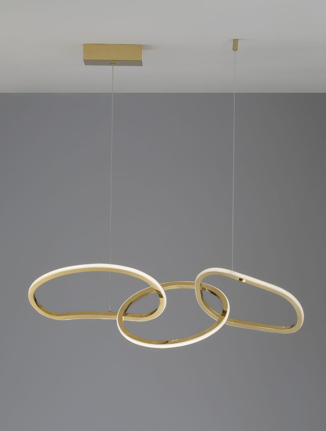 Nova Luce Pendelleuchte Hängeleuchte LED Gold GIRISH Warmweiß dimmbar 41 W Lampe - 5212017433114