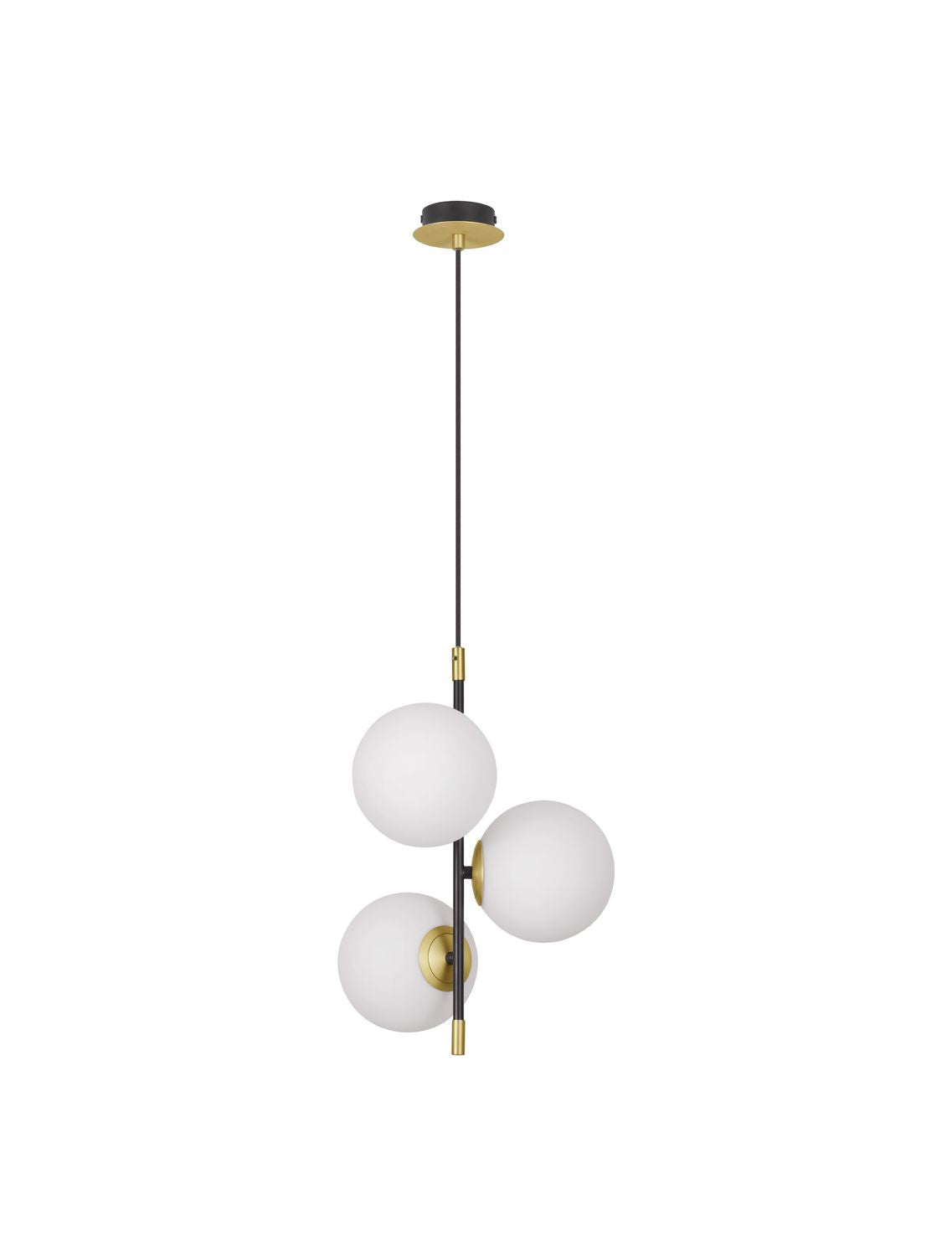 Nova Luce Pendelleuchte Hängeleuchte GIT G9 LED 3-flammig Gold dimmbar 120x33 cm - 5212017434111
