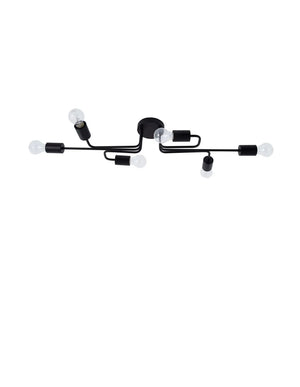 B-Ware Nova Luce Deckenleuchte Deckenlampe Lampe Granso E27 Led Schwarz Dimmbar Metall