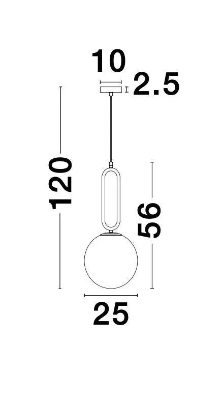 B-Ware Nova Luce Pendelleuchte Hängeleuchte Grus E27 Led Gold Glas Metall Dimmbar ø25cm - 5212017423078