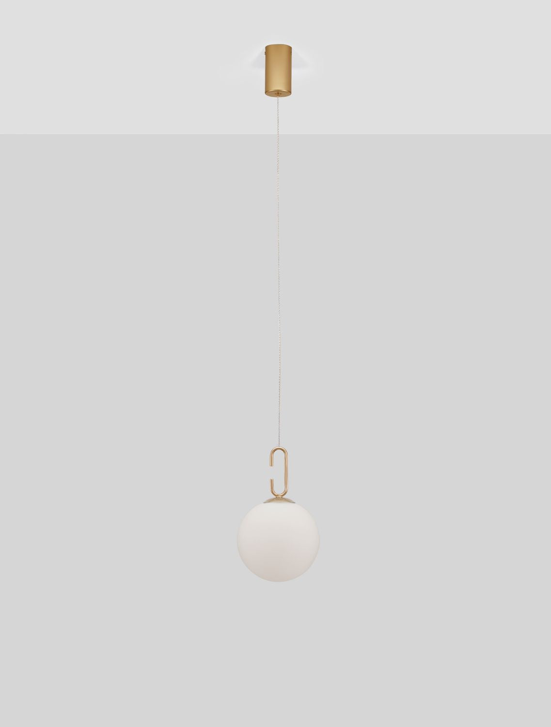 Nova Luce Pendelleuchte Hängeleuchte HOOK LED Gold Glas Warmweiß 10,64 W Ø 18 cm - 5212017434005