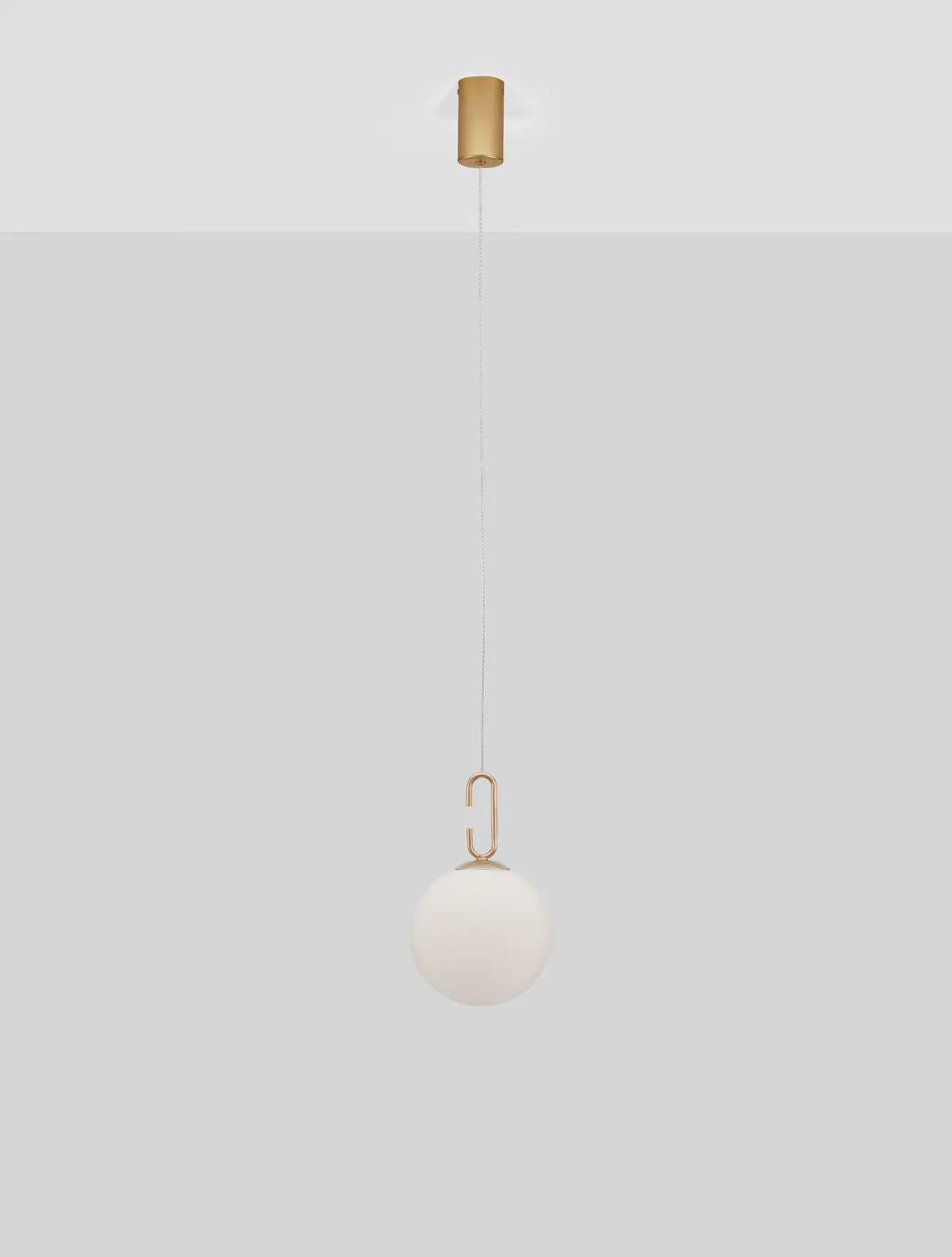 B-Ware Nova Luce Pendelleuchte Hängeleuchte Hook Led Gold Glas Warmweiß 10,64 W ø 18 Cm - 5212017434005