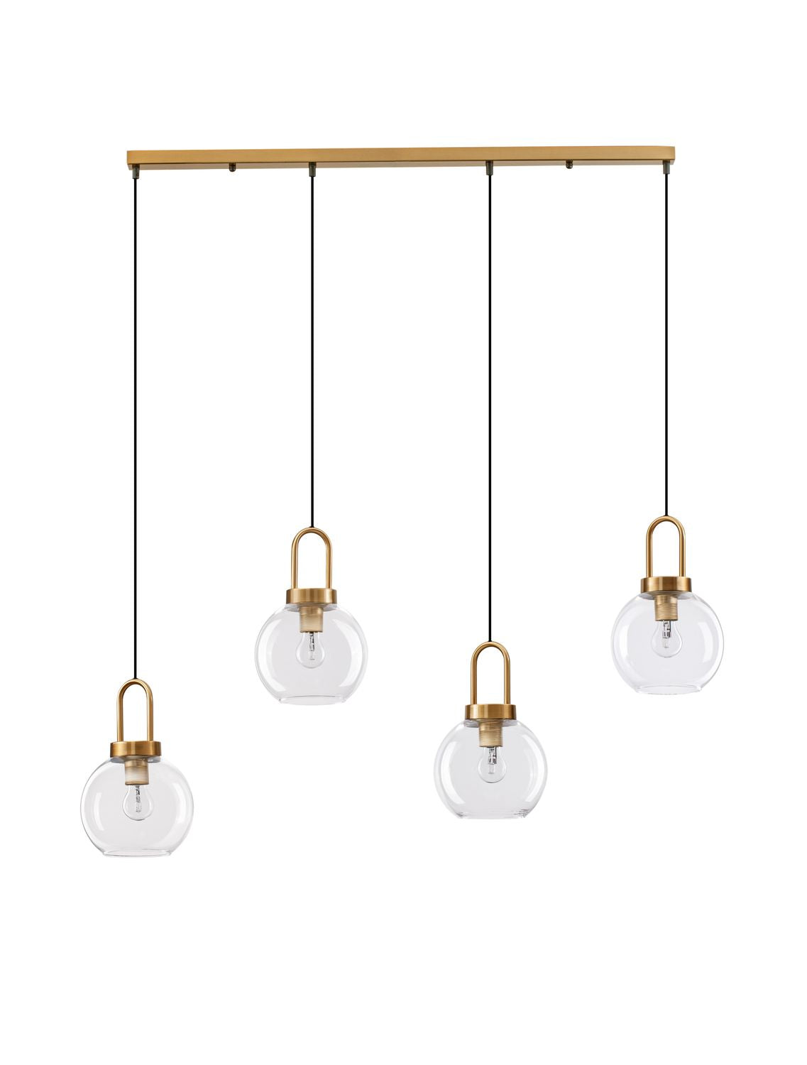 Nova Luce Pendelleuchte Hängeleuchte Lampe IRVINE Gold dimmbar 4-flg SIEHE TEXT - 5212017430991