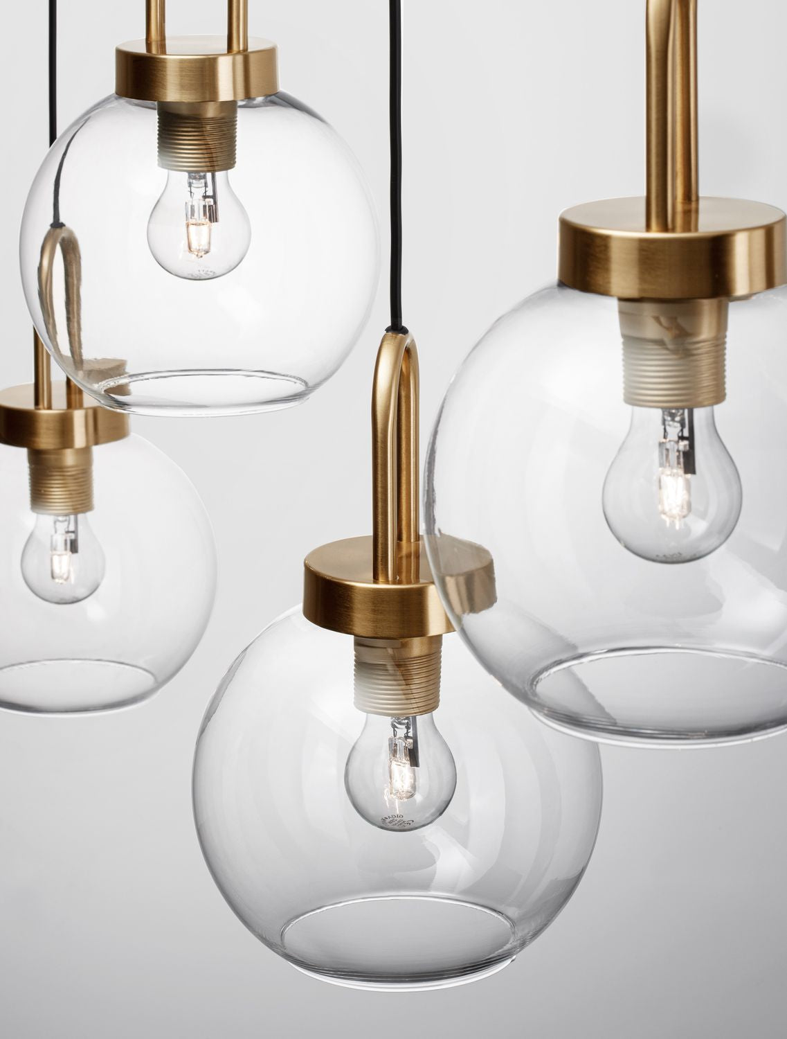Nova Luce Pendelleuchte Hängeleuchte Lampe IRVINE Gold dimmbar 4-flg SIEHE TEXT - 5212017430991