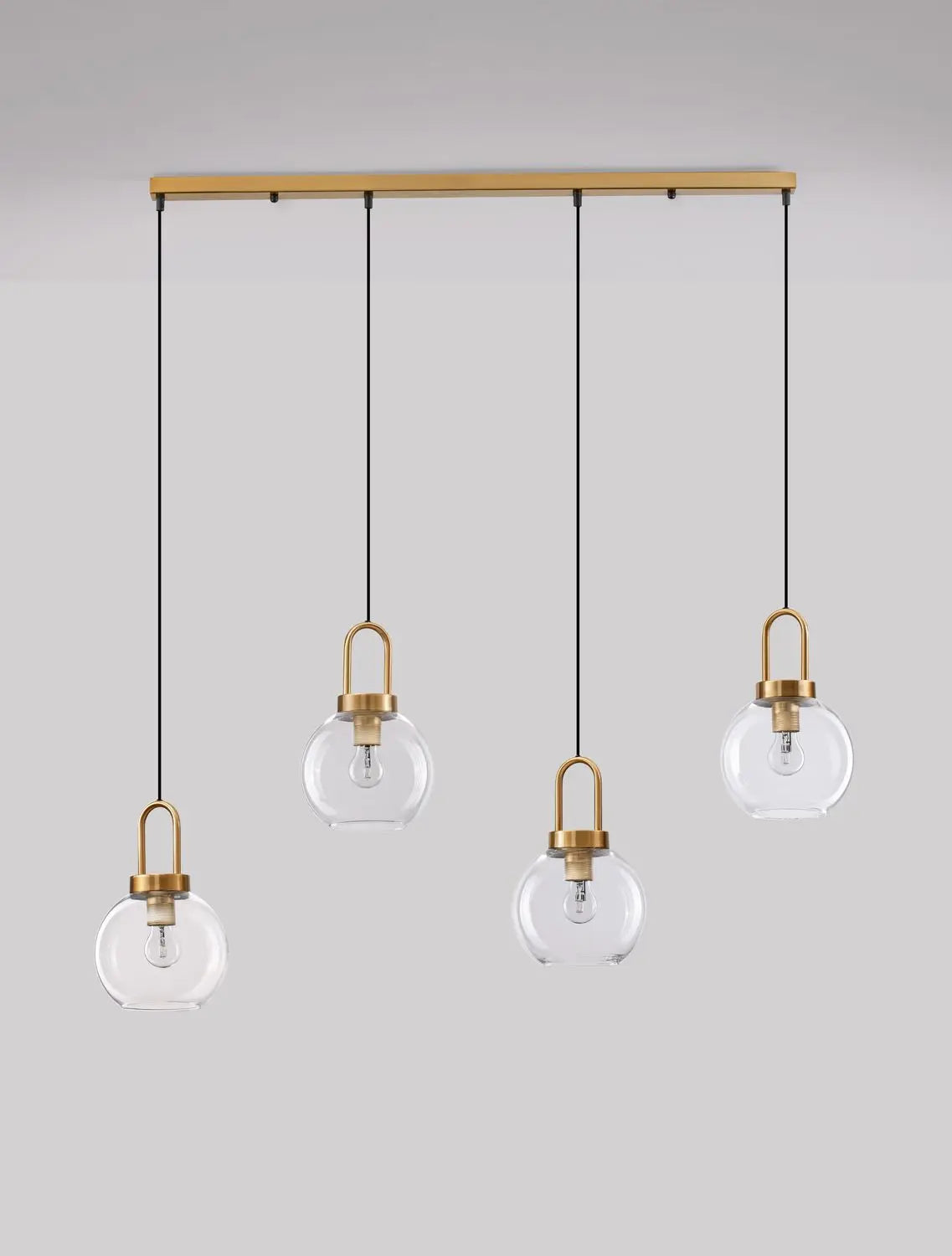 B-Ware Nova Luce Pendelleuchte Hängeleuchte Lampe Irvine Gold Dimmbar 4 Flg Siehe Text - 5212017430991