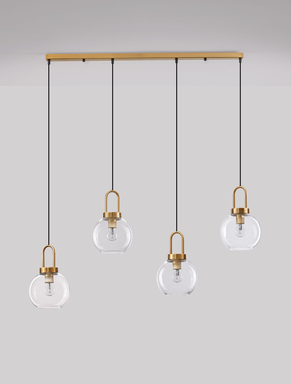 Nova Luce Pendelleuchte Hängeleuchte Lampe IRVINE Gold dimmbar 4-flg SIEHE TEXT - 5212017430991