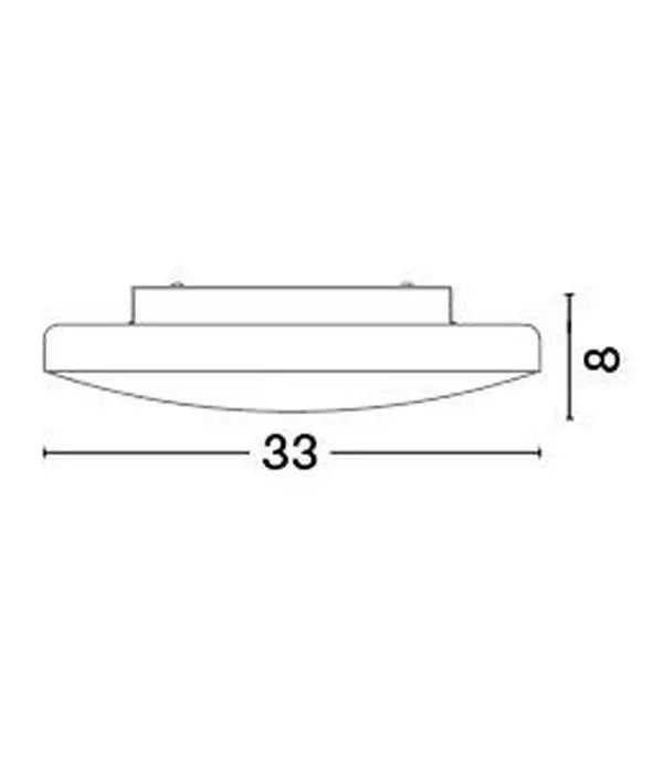 B-Ware Nova Luce Deckenleuchte Deckenlampe Ivi Weiß E27 Led Dimmbar 33cm Siehe Text - 5212017405777