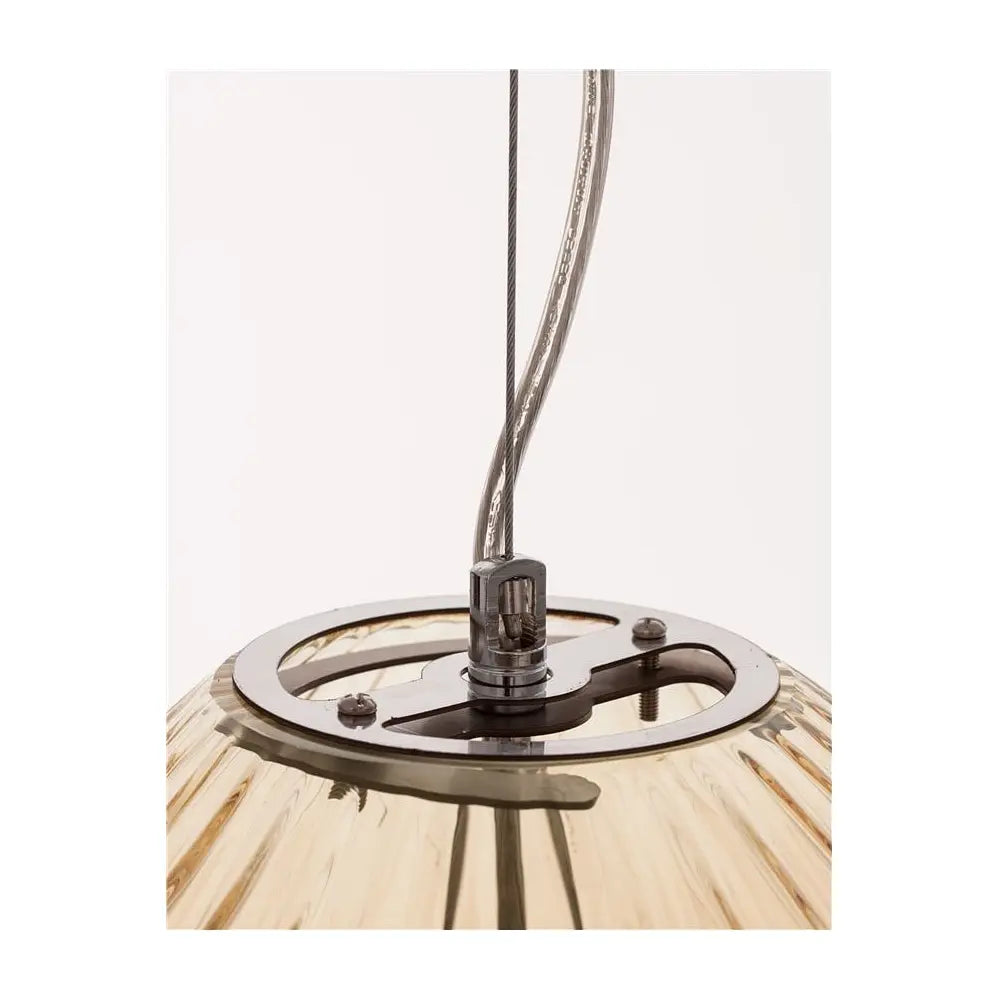 B-Ware Nova Luce Pendelleuchte Hängelampe Jong 30 Glas Bernstein Oval E27 Led Leuchte - 5212017423153