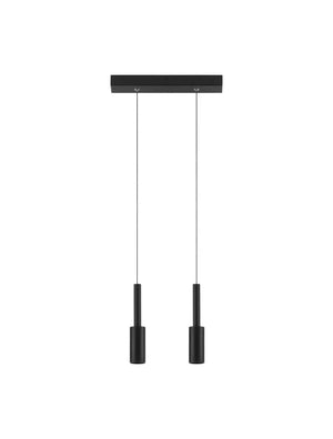 B-Ware Nova Luce Pendelleuchte Hängeleuchte Joy Led Schwarz Warmweiß 2 Flammig Leuchte