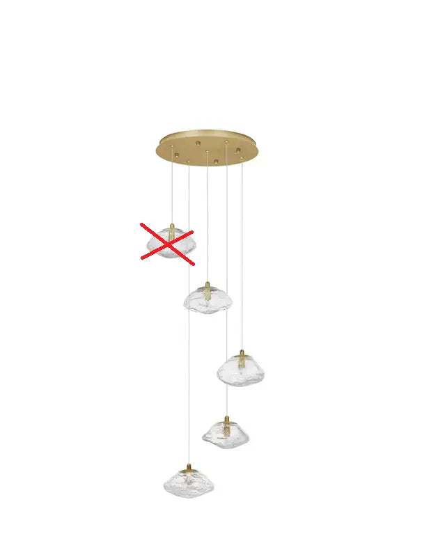 B-Ware Nova Luce Pendelleuchte Hängeleuchte King G9 Led 5 Fach Gold Siehe Text/Foto - 5212017432544