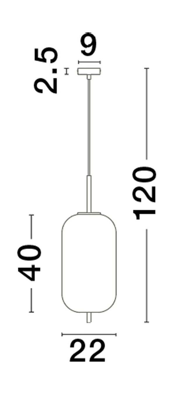 Nova Luce Pendelleuchte Hängeleuchte LATO E27 LED Gold Rauchig dimmbar Glas 22cm - 5212017445506