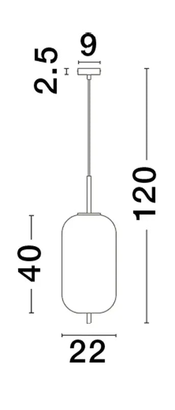 B-Ware Nova Luce Pendelleuchte Hängeleuchte Lato E27 Led Gold Rauchig Dimmbar Glas 22cm - 5212017445506