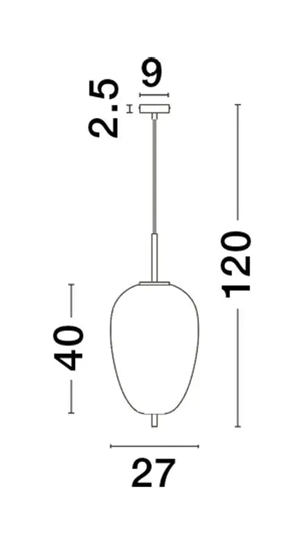 B-Ware Nova Luce Pendelleuchte Hängeleuchte Lato E27 Led Gold Rauchig Dimmbar Glas 27cm - 5212017445513