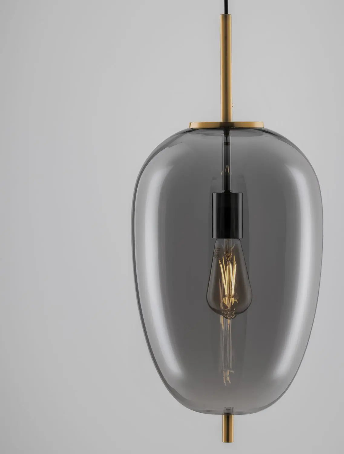B-Ware Nova Luce Pendelleuchte Hängeleuchte Lato E27 Led Gold Rauchig Dimmbar Glas 27cm - 5212017445513