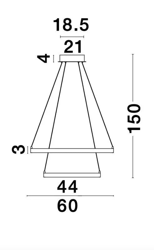B-Ware Nova Luce Pendelleuchte Hängeleuchte Leon Led Blattgold Warmweiß ø 60 Cm 67 W - 5212017411280