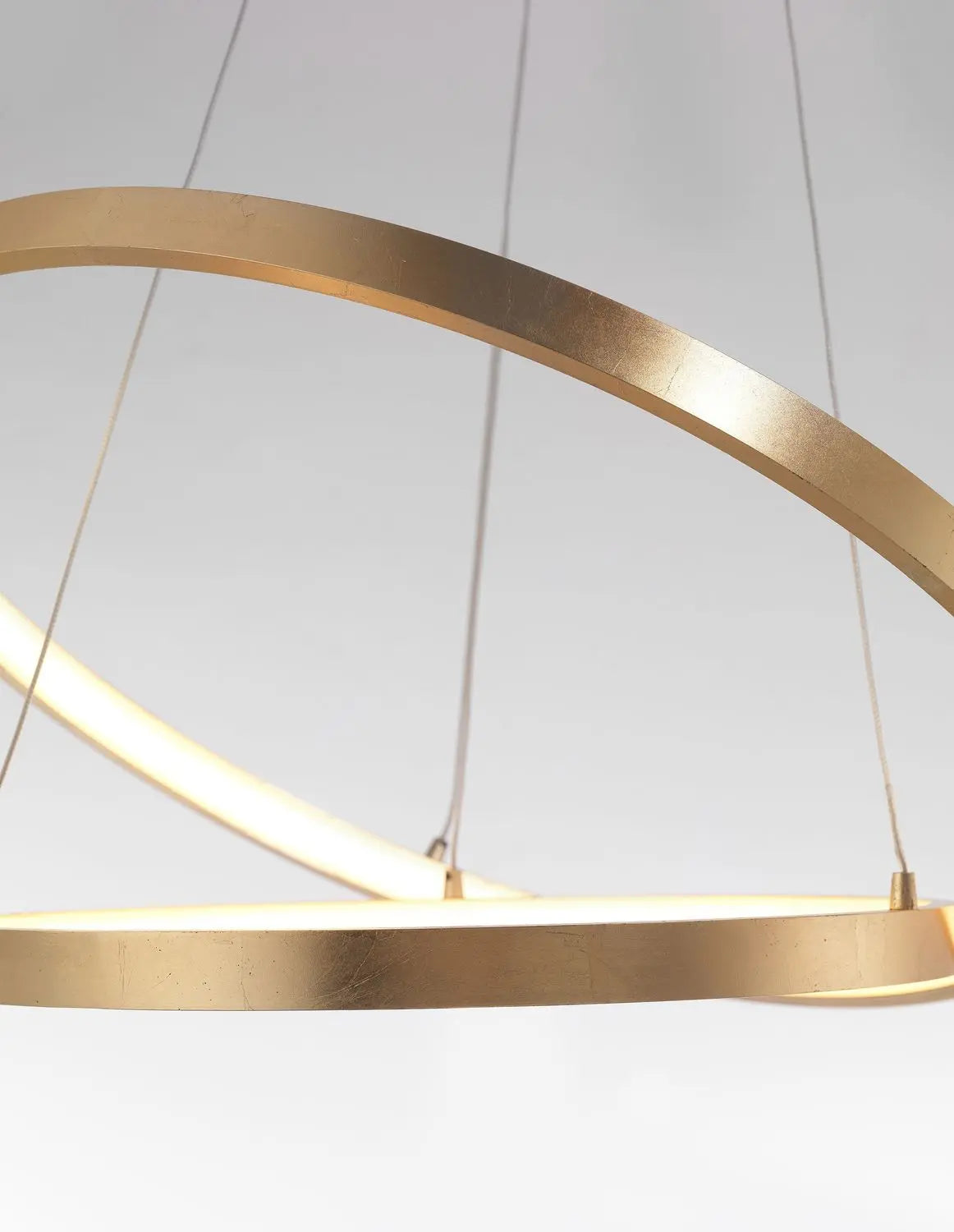 B-Ware Nova Luce Pendelleuchte Hängeleuchte Leon Led Blattgold Warmweiß ø 60 Cm 67 W - 5212017411280
