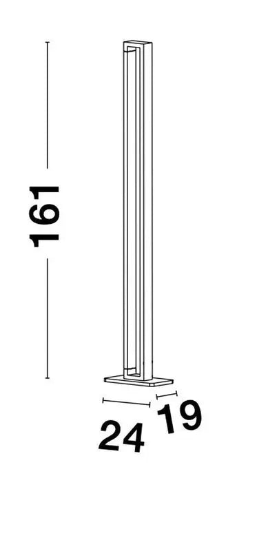 B-Ware Nova Luce Stehlampe Standleuchte Led Line Warmweiß Beleuchtung Siehe Text/Foto - 5212017426369