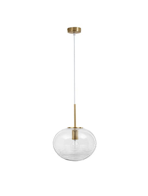 B-Ware Nova Luce Pendelleuchte Hängeleuchte Maeve E27 Led Gold Glas Aluminium Dimmbar