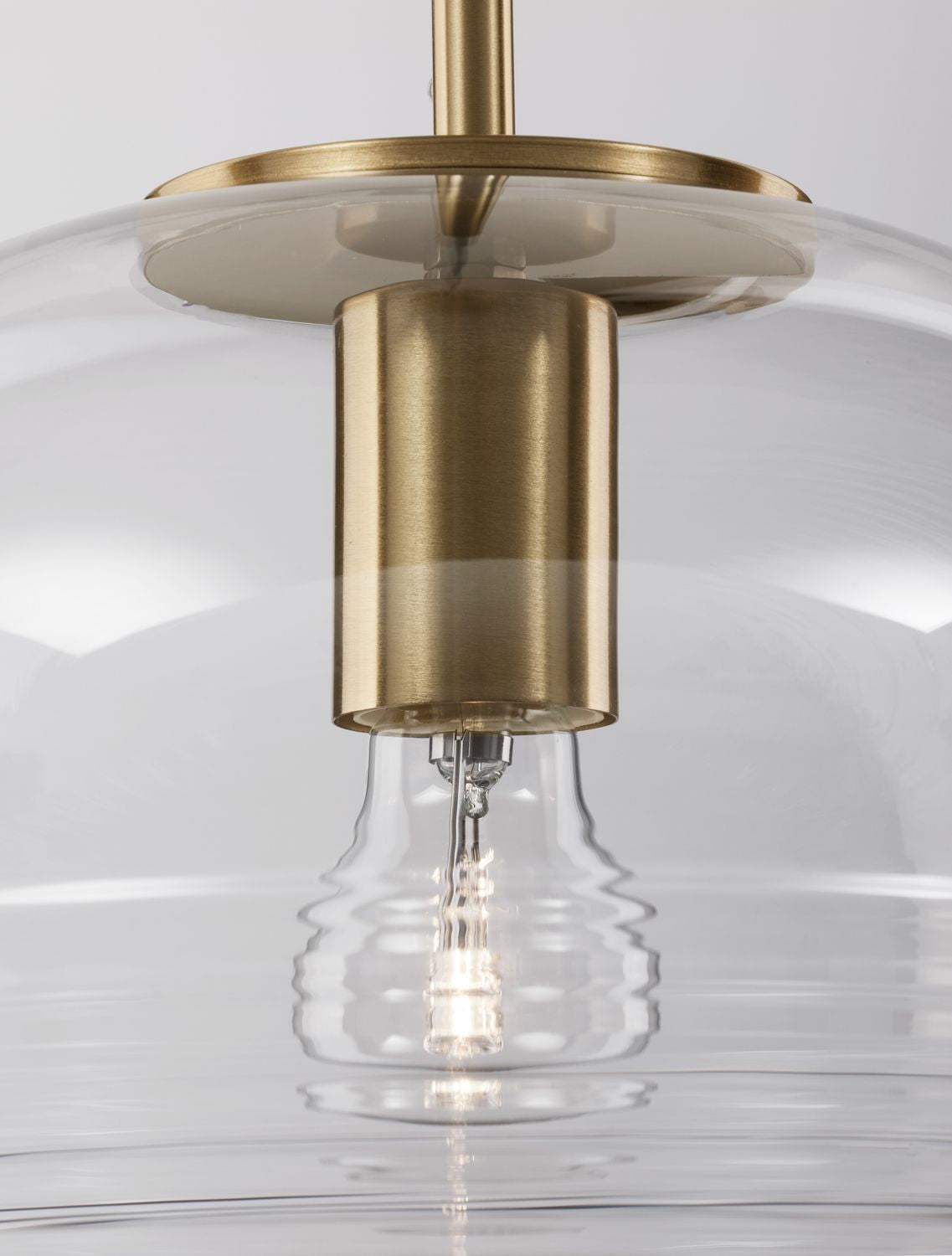 Nova Luce Pendelleuchte Hängeleuchte MAEVE E27 LED Gold Glas Aluminium dimmbar - 5212017431233