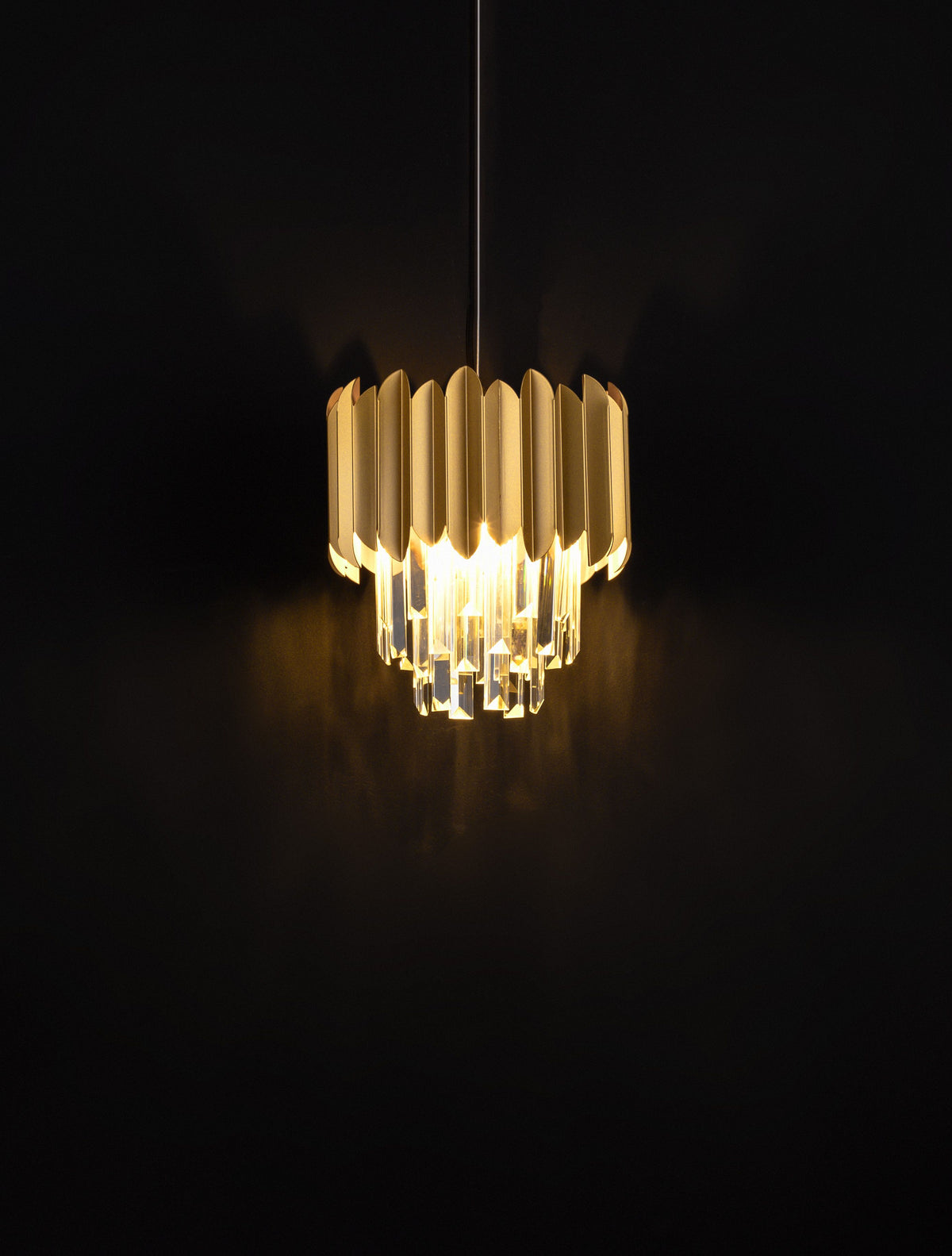 Nova Luce Pendelleuchte Hängeleuchte Magnolia Gold E14 LED dimmbar Lampe Ø 25 cm - 5212017434920